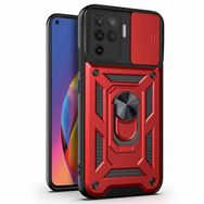 Microsonic Oppo Reno 5 Lite Impact Resistant Kırmızı Cep Telefonu Kılıfı