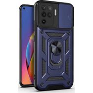 Microsonic Oppo Reno 5 Lite Impact Resistant Lacivert Cep Telefonu Kılıfı