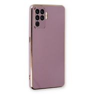 Microsonic Oppo Reno 5 Lite Olive Plated Lila Cep Telefonu Kılıfı