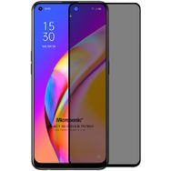 Microsonic Oppo Reno 5 Lite Privacy 5D Gizlilik Filtreli Siyah Cam Ekran Koruyucu