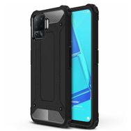 Microsonic Oppo Reno 5 Lite Rugged Armor Siyah Cep Telefonu Kılıfı