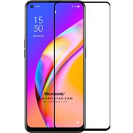 Microsonic Oppo Reno 5 Lite Tam Kaplayan Temperli Siyah Cam Ekran Koruyucu
