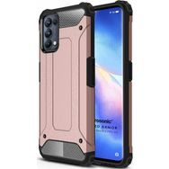 Microsonic Oppo Reno 5 Pro 5G Rugged Armor Rose Gold Cep Telefonu Kılıfı