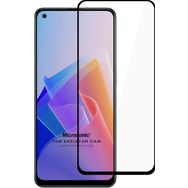 Microsonic Oppo Reno 7 Lite Tam Kaplayan Temperli Siyah Cam Ekran Koruyucu
