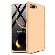 Microsonic Oppo Rx17 Neo Double Dip 360 Protective Gold Kılıf