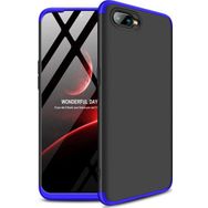 Microsonic Oppo Rx17 Neo Double Dip 360 Protective Siyah Mavi Kılıf