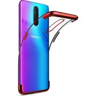 Microsonic Oppo RX17 Pro Skyfall Transparent Clear Kırmızı Kılıf