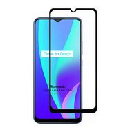 Microsonic Realme C21 Tam Kaplayan Temperli Siyah Cam Ekran Koruyucu