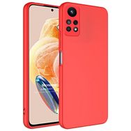 Microsonic Redmi Note 12 Pro 4G Groovy Soft Kırmızı Cep Telefonu Kılıfı