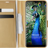 Microsonic Reeder P13 Blue Delux Leather Wallet Gold Cep Telefonu Kılıfı