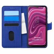 Microsonic Reeder P13 Blue Plus 2022 Fabric Book Wallet Lacivert Cep Telefonu Kılıfı