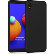 Microsonic Samsung Galaxy A01 Core Matte Silicone Siyah Kılıf