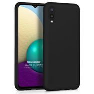 Microsonic Samsung Galaxy A02 Matte Silicone Siyah Kılıf
