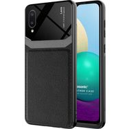 Microsonic Samsung Galaxy A02 Uniq Leather Siyah Kılıf