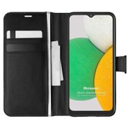 Microsonic Samsung Galaxy A03 Core Leather Wallet Siyah Kılıf