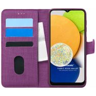 Microsonic Samsung Galaxy A03 Fabric Book Wallet Cep Telefonu Kılıfı