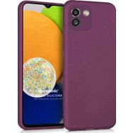 Microsonic Samsung Galaxy A03 Matte Silicone Mor Kılıf