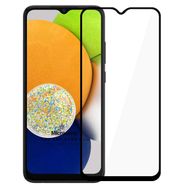 Microsonic Samsung Galaxy A03 Tam Kaplayan Temperli Siyah Cam Ekran Koruyucu