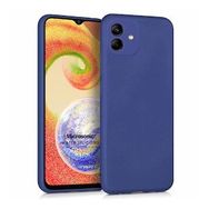 Microsonic Samsung Galaxy A04 Matte Silicone Lacivert Kılıf