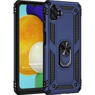 Microsonic Samsung Galaxy A04 Military Ring Holder Lacivert Kılıf