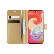 Microsonic Samsung Galaxy A04E Delux Leather Wallet Gold Kılıf