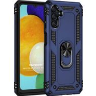 Microsonic Samsung Galaxy A04S Military Ring Holder Lacivert Kılıf