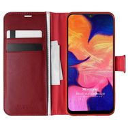 Microsonic Samsung Galaxy A10 Delux Leather Wallet Kırmızı Kılıf