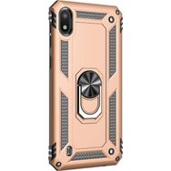 Microsonic Samsung Galaxy A10 Military Ring Holder Gold Kılıf