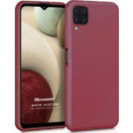 Microsonic Samsung Galaxy A12 Matte Silicone Mor Kılıf
