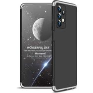 Microsonic Samsung Galaxy A13 4G Double Dip 360 Protective Siyah Gri Kılıf