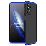 Microsonic Samsung Galaxy A13 4G Double Dip 360 Protective Siyah Mavi Kılıf