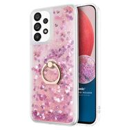 Microsonic Samsung Galaxy A13 4G Glitter Liquid Holder Pembe Kılıf