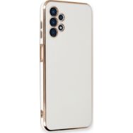 Microsonic Samsung Galaxy A13 4G Olive Plated Beyaz Kılıf