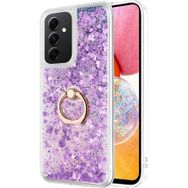 Microsonic Samsung Galaxy A14 Glitter Liquid Holder Mor Kılıf