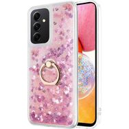 Microsonic Samsung Galaxy A14 Glitter Liquid Holder Pembe Kılıf