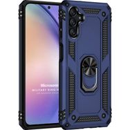 Microsonic Samsung Galaxy A14 Military Ring Holder Lacivert Kılıf
