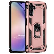 Microsonic Samsung Galaxy A14 Military Ring Holder Rose Gold Kılıf