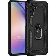 Microsonic Samsung Galaxy A14 Military Ring Holder Siyah Kılıf