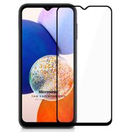 Microsonic Samsung Galaxy A14 Tam Kaplayan Temperli Siyah Cam Ekran Koruyucu