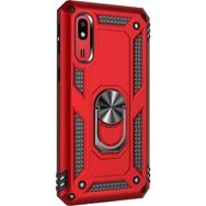 Microsonic Samsung Galaxy A2 Core Military Ring Holder Kırmızı Kılıf