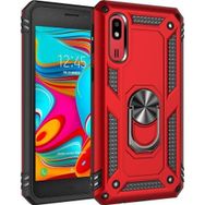 Microsonic Samsung Galaxy A2 Core Military Ring Holder Kırmızı Kılıf