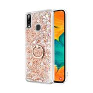 Microsonic Samsung Galaxy A20 Glitter Liquid Holder Beyaz Kılıf