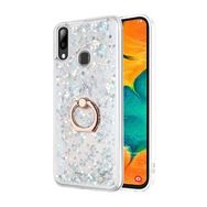 Microsonic Samsung Galaxy A20 Glitter Liquid Holder Gümüş Kılıf