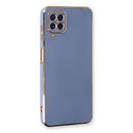 Microsonic Samsung Galaxy A22 4G Olive Plated Lavanta Grisi Kılıf