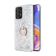 Microsonic Samsung Galaxy A23 Glitter Liquid Holder Gümüş Kılıf