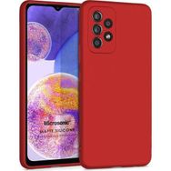 Microsonic Samsung Galaxy A23 Matte Silicone Kırmızı Kılıf