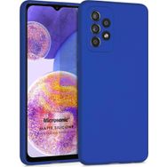 Microsonic Samsung Galaxy A23 Matte Silicone Mavi Kılıf