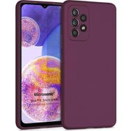 Microsonic Samsung Galaxy A23 Matte Silicone Mor Kılıf