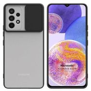 Microsonic Samsung Galaxy A23 Slide Lens Protection Siyah Kılıf
