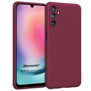 Microsonic Samsung Galaxy A24 Matte Silicone Mor Kılıf
